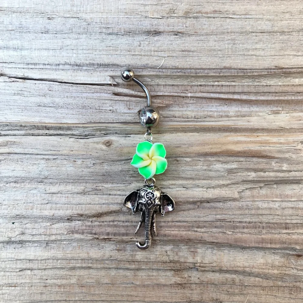 Beautiful Elephant Belly Button‎ Ring